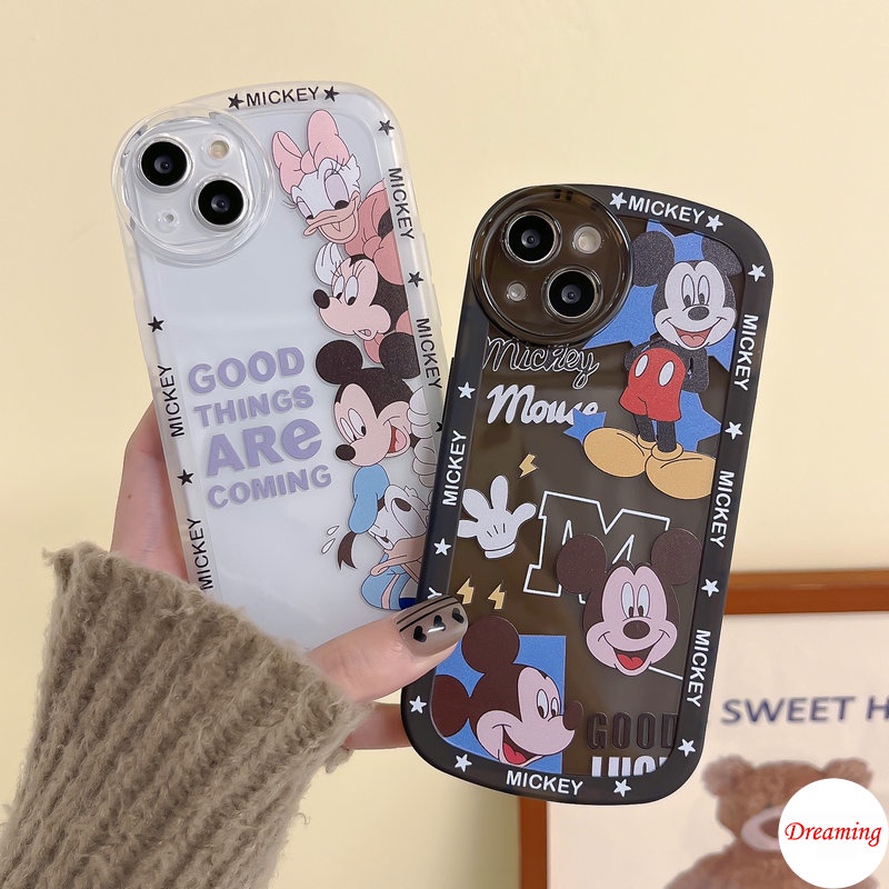 Ốp lưng điện thoại cho Samsung Galaxy A03 A03S A02S A13 A22 M22 M32 A23 A32 A33 A50 A50S A30S A51 A52 A52S A53 A72 A73 A20 A30 A12 4G 5G Vỏ mắt lớn Vỏ Motif Chuột vịt vui nhộn