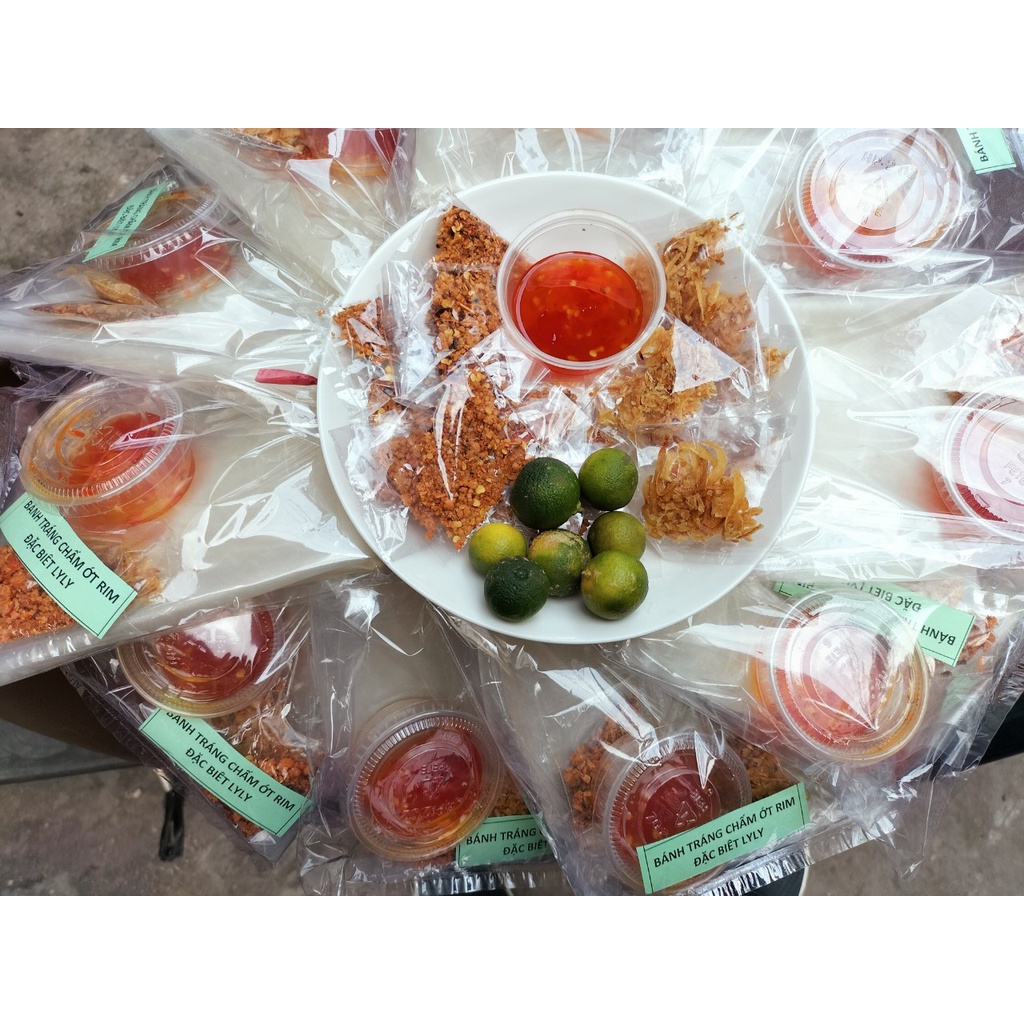 COMBO 10 BỊCH BÁNH TRÁNG Ớt RIM SATẾ MUỐI TẮC PHƠI SƯƠNG TÂY NINH (loại 1)