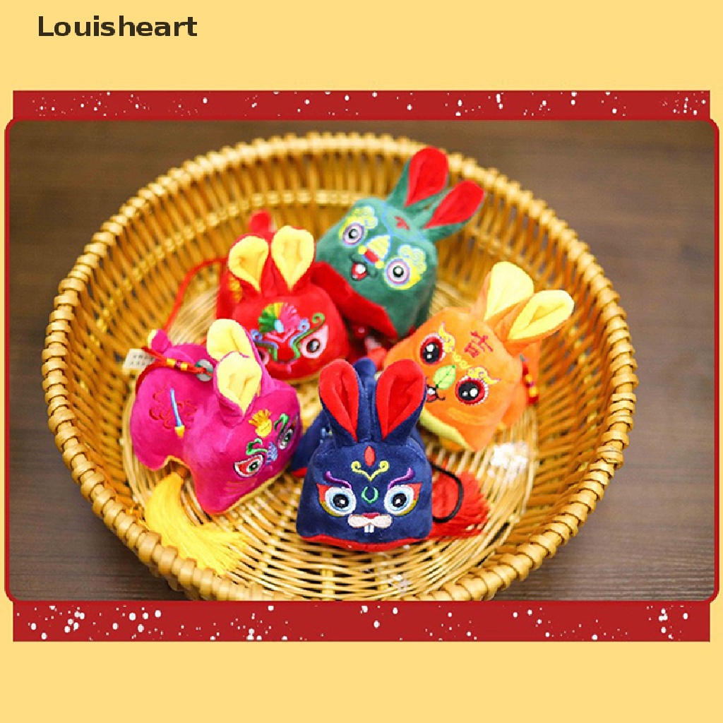 Louisheart Thỏ Nhồi Bông Thiết Kế Phong Cách Trung Hoa Xinh Xắn