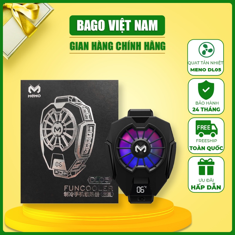 Quạt tản nhiệt điện thoại MENO DL05 làm lạnh bằng công nghệ bán dẫn, tăng hiệu năng