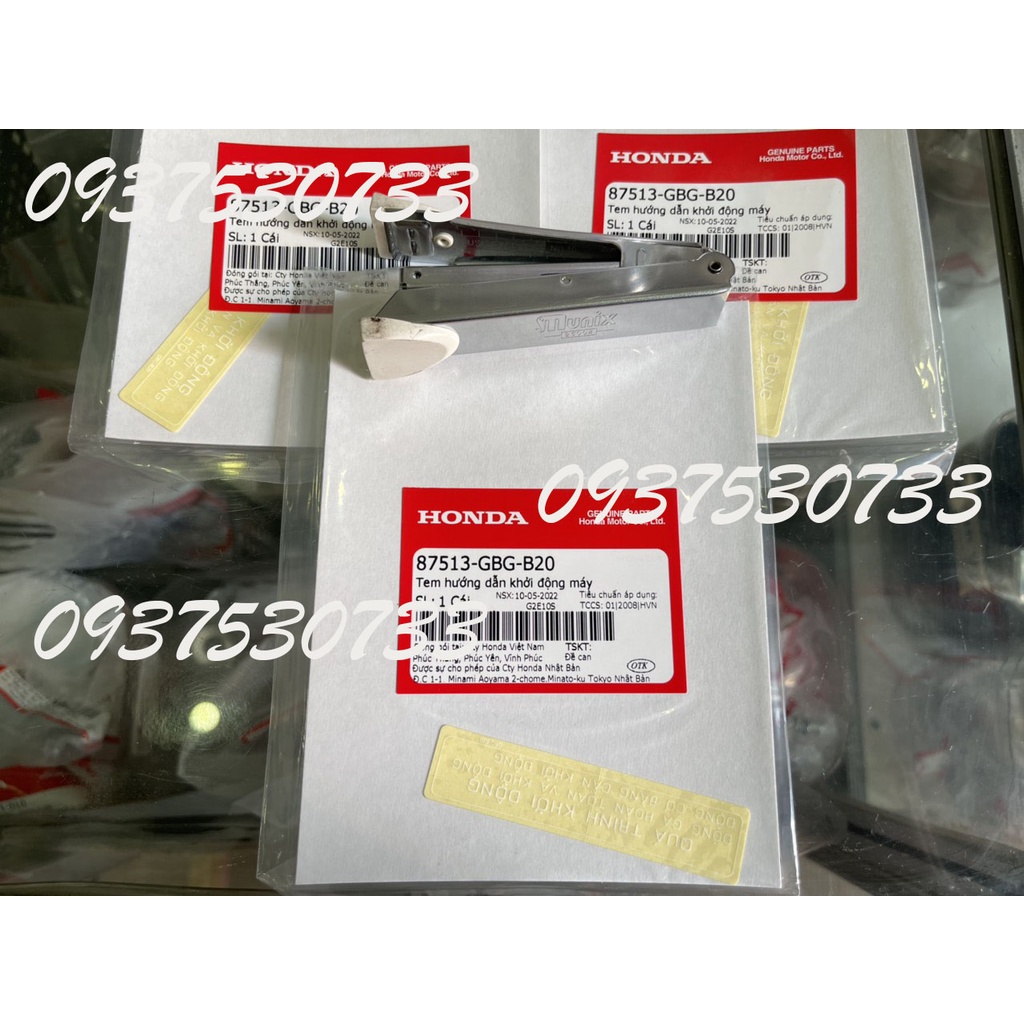 TEM THÔNG SỐ, TEM SAU GÁY DREAM - HÀNG CHÍNH HÃNG