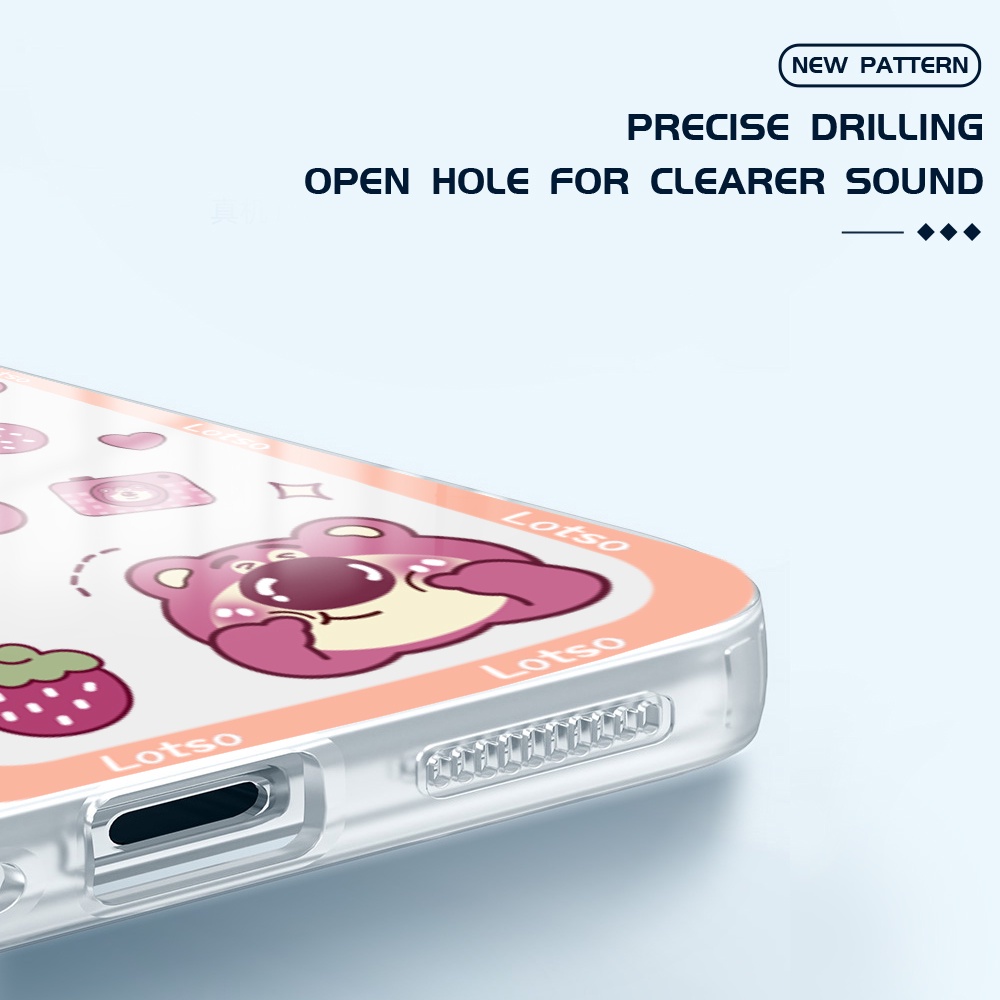 OPPO A15 A15S A7 A5S A12 A9 A5 A31 A73 A55 A54 A53 A33 2020 Cho Ốp lưng điện thoại In Hình Lotso Bear