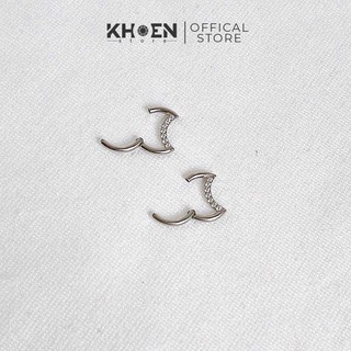 (1 Chiếc) Chiếc khuyên Mặt trăng Đá nút bật - Titanium G23 - Khoen Store