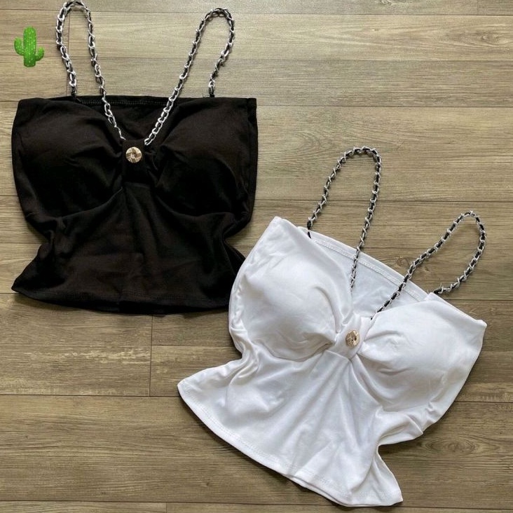 Áo 2 dây xích kiểu đeo cổ có mod ngực PC