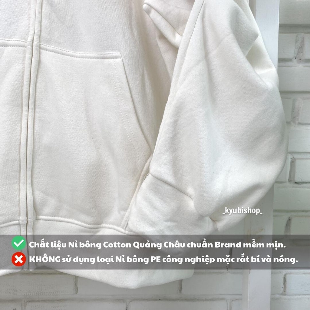 Áo khoác hoodie zip form rộng Fullcolor unisex chất nỉ cotton Quảng Châu Cao Cấp (Nhiều Mẫu, Có bigsize) - KYUBI