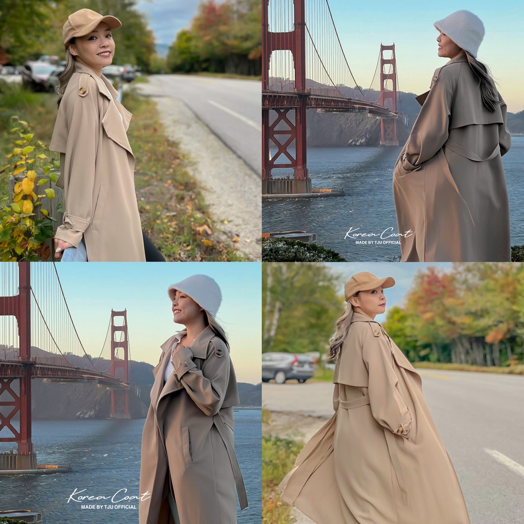Áo khoác manto MỘT LỚP dáng dài MANTO KOREA (T-Ju thiết kế) | BigBuy360 - bigbuy360.vn