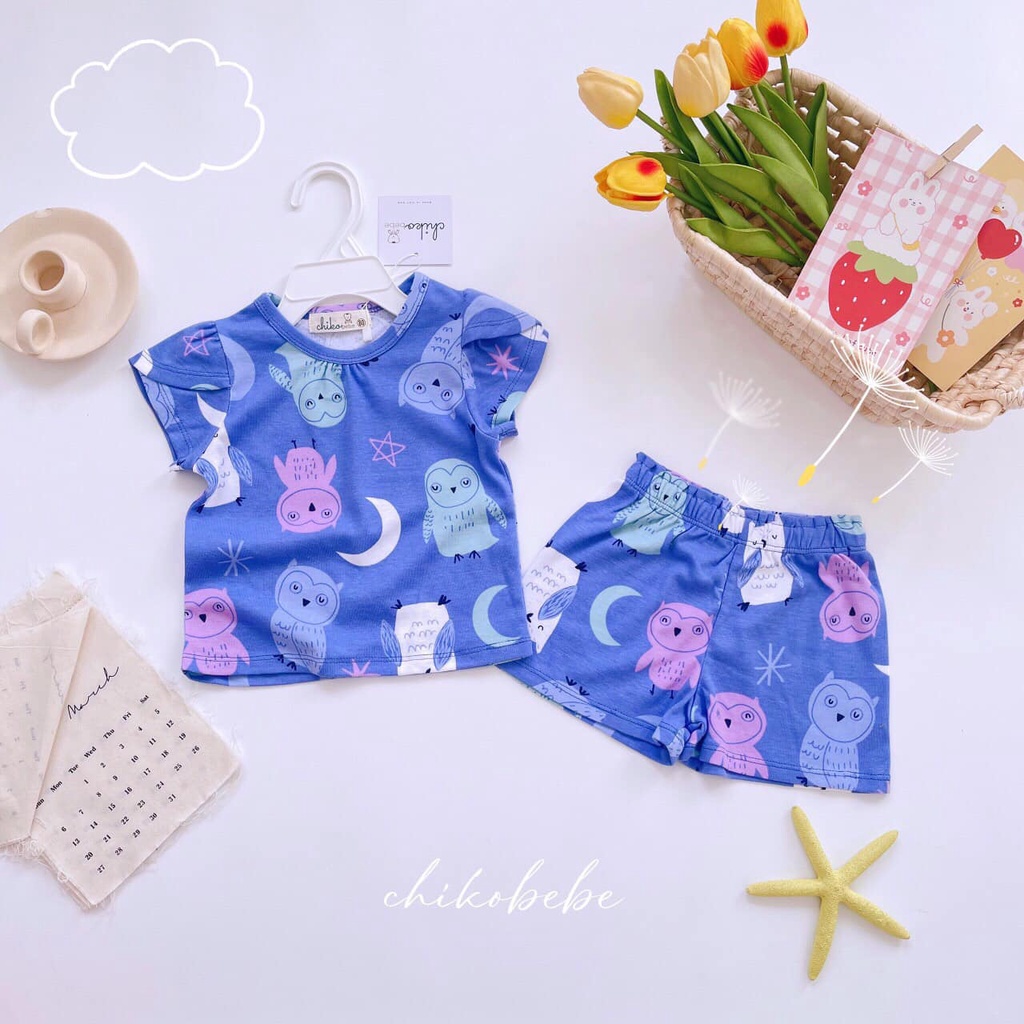 CHIKOBEBE SET PHỐI MẪU BÉ GÁI VAI BÈO