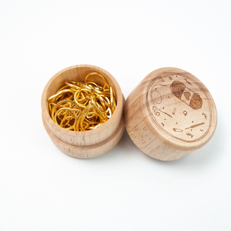 Bộ 30 Nhẫn Đánh Dấu Đan Len Hình Tai Mèo