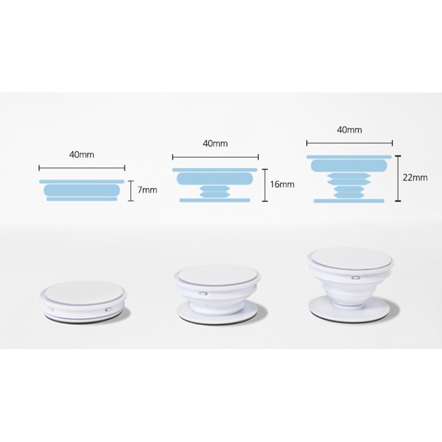 🇰🇷 Cute Big Phone Stand Finger Holder Kickstand EasyGrip Acrylic Smart Korea