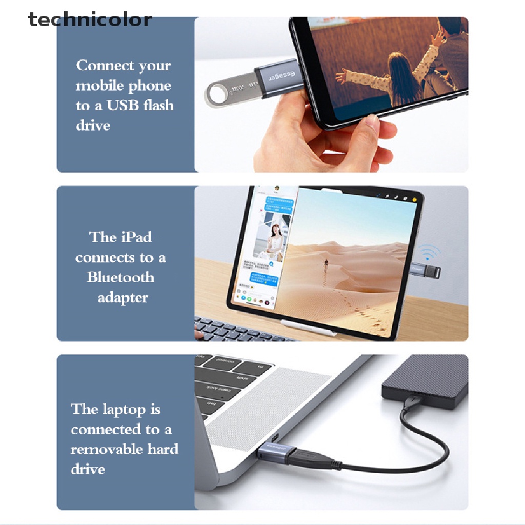 Đầu Chuyển Đổi OTG USB 3.0 Type-c Sang USB Type c Cho Điện Thoại / Máy Tính Bảng