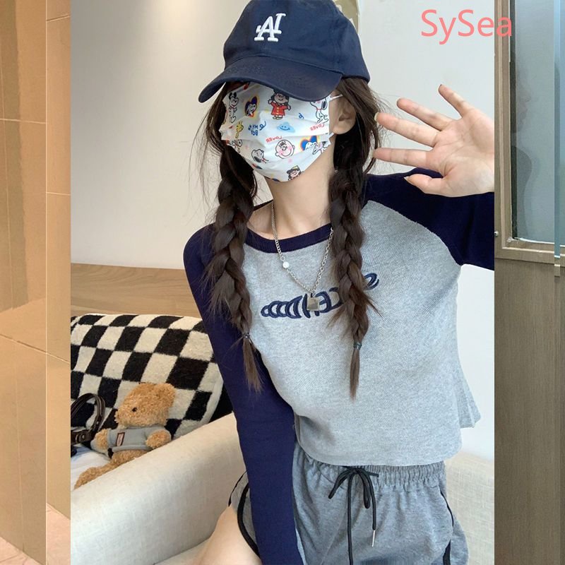 Áo Dệt Kim Tay Dài Dáng Ôm Thêu Họa Tiết Xinh Xắn Thời Trang Cho Nữ