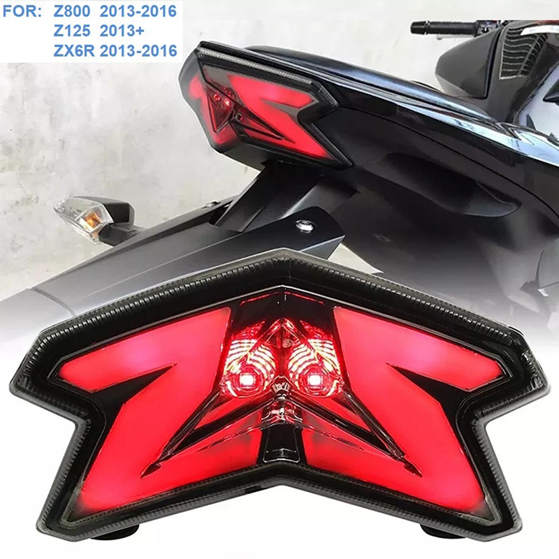 Đèn hậu led xe máy 1pc phanh sau đèn báo rẽ phía sau cho kawasaki z800 zx6r z125