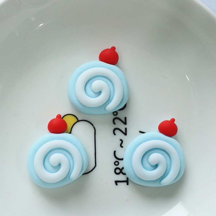 Bộ 10 Bánh Kem Trái Cây Nhân Tạo Bằng Nhựa Resin Dùng Trang Trí DIY