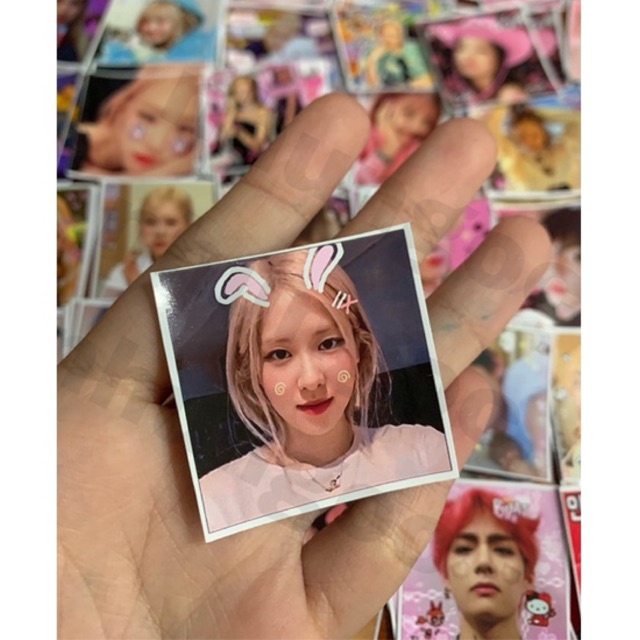 SET 32-35 STICKER NIÊM PHONG cán bóng, decal cắt sẵn mẫu kpop bts, black pink, cushin cute dễ thương để gói hàng