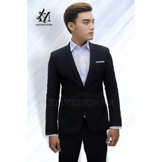 Bộ Vest nam Hàn Quốc phong cách, mốt trẻ (áo vest + quần + cà vạt nơ)