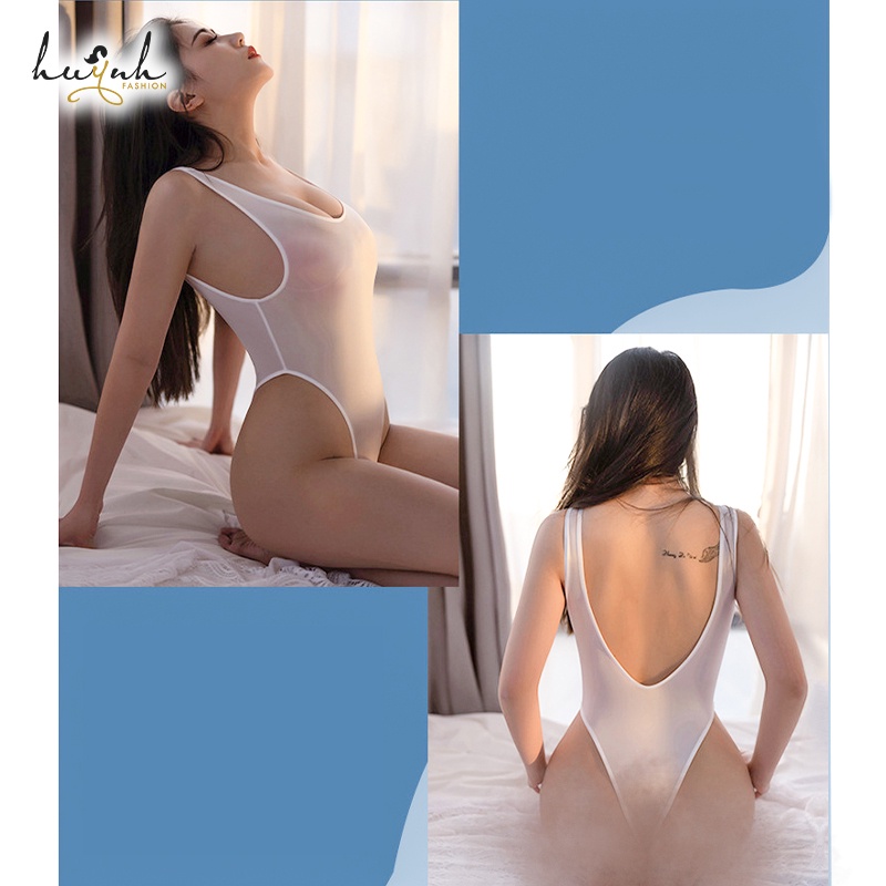 Bodysuit Sexy Đồ Ngủ Liền Thân Thun Lạnh Trơn Gợi Cảm B20 | BigBuy360 - bigbuy360.vn