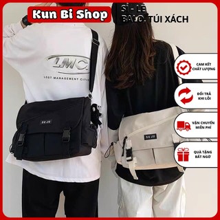 Túi đeo chéo đi làm, đi học đẹp, giá rẻ, vải canvas (siju)
