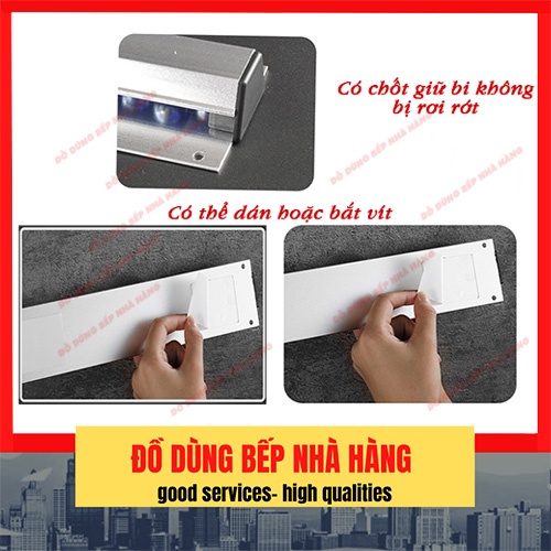 Thanh kẹp bill,thanh kẹp order có bi chạy cho nhà hàng