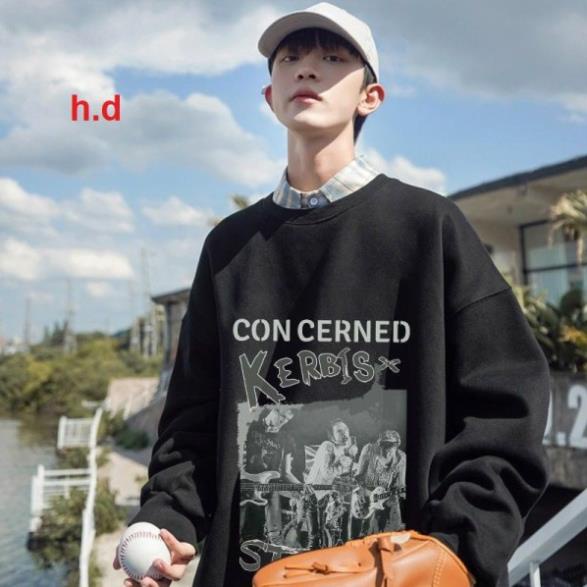 Áo Sweater CONCEMED Unisex nam nữ tay lỡ Oversize form rộngThời trang Thu đông ấm áp, nỉ cotton ko bai xù, ấm áp