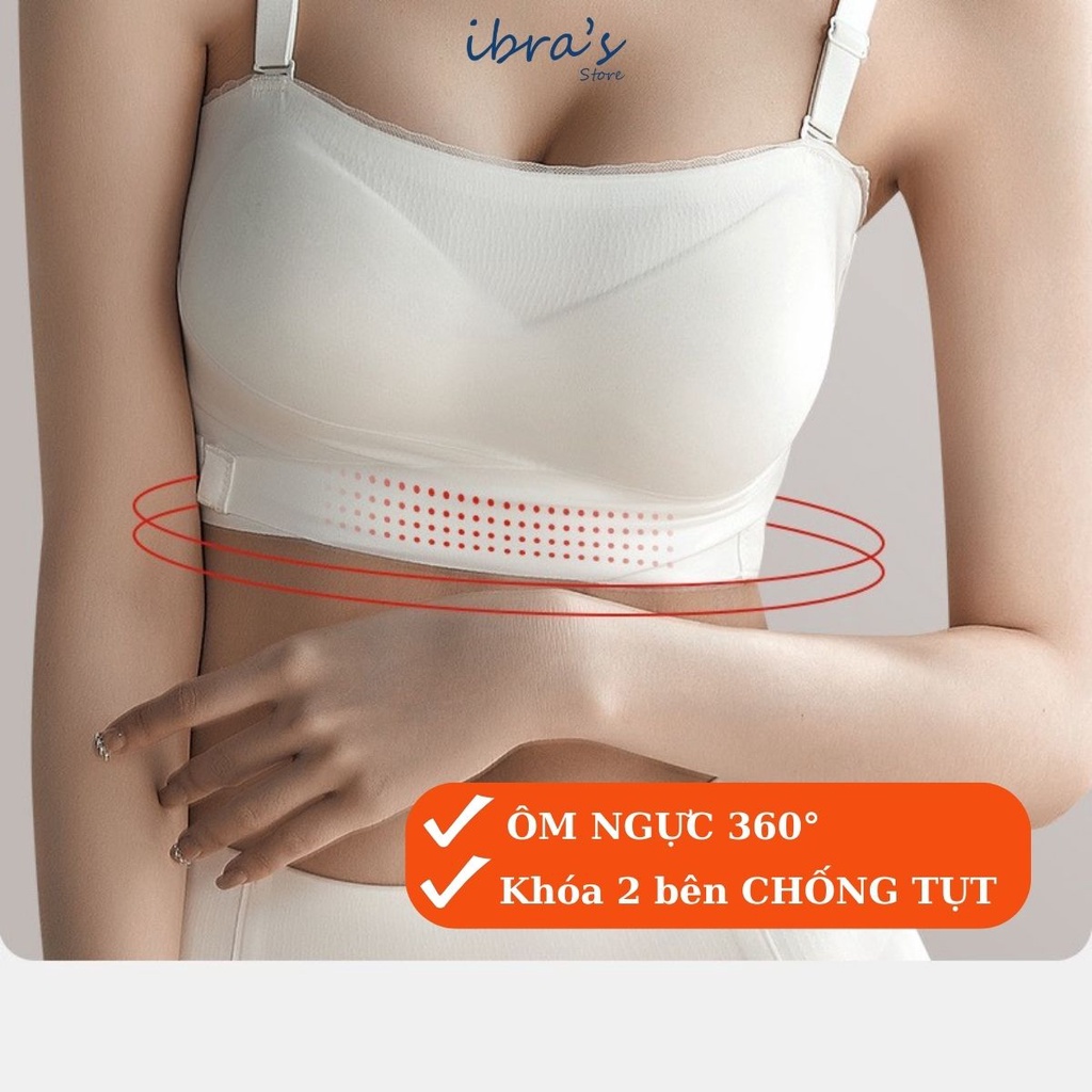 Áo Ngực Không Dây Nâng Ngực iBRA's Chống Tụt, Chống Chảy Xệ Áo Lót Không Dây Không Gọng Ôm Ngực Đẹp Mút mỏng A36