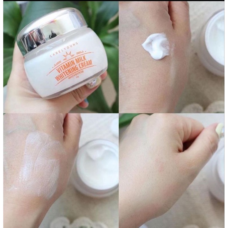 Kem dưỡng trắng da Vitamin Milk Whitening Cream của Label Young