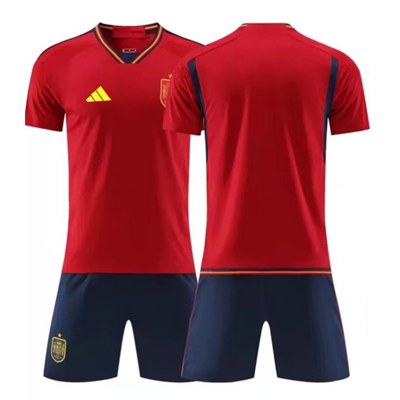 Bộ Quần Áo Bóng Đá Jersey Màu Đỏ Tây Ban Nha 2022 Với Quần Lót Toàn Diện Size S-2XL Làm Quà Tặng Tùy Chỉnh Cho Nam
