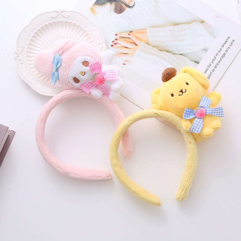 SANRIO Dây Cột Tóc Họa Tiết Hoạt Hình Kuromi Melody Melody Dễ Thương Cho Nữ