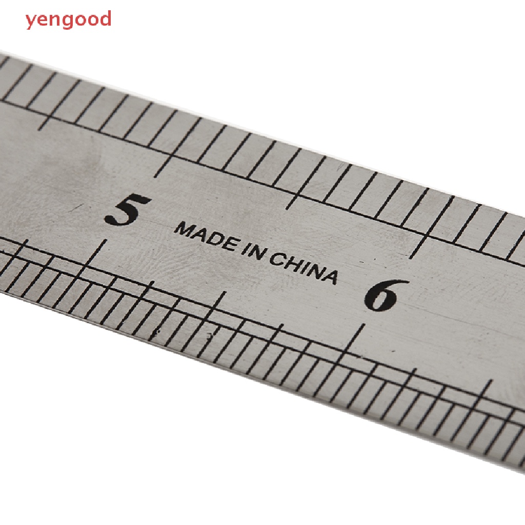 Thước Đo Hai Mặt Bằng Thép Không Gỉ 15-30cm