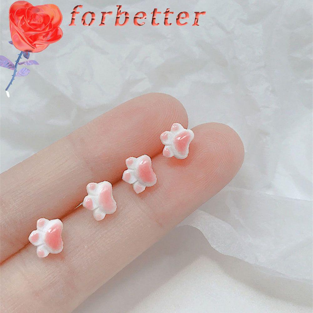 Khuyên Tai Nữ Trang Tạo Hình Chân Mèo Độc Đáo