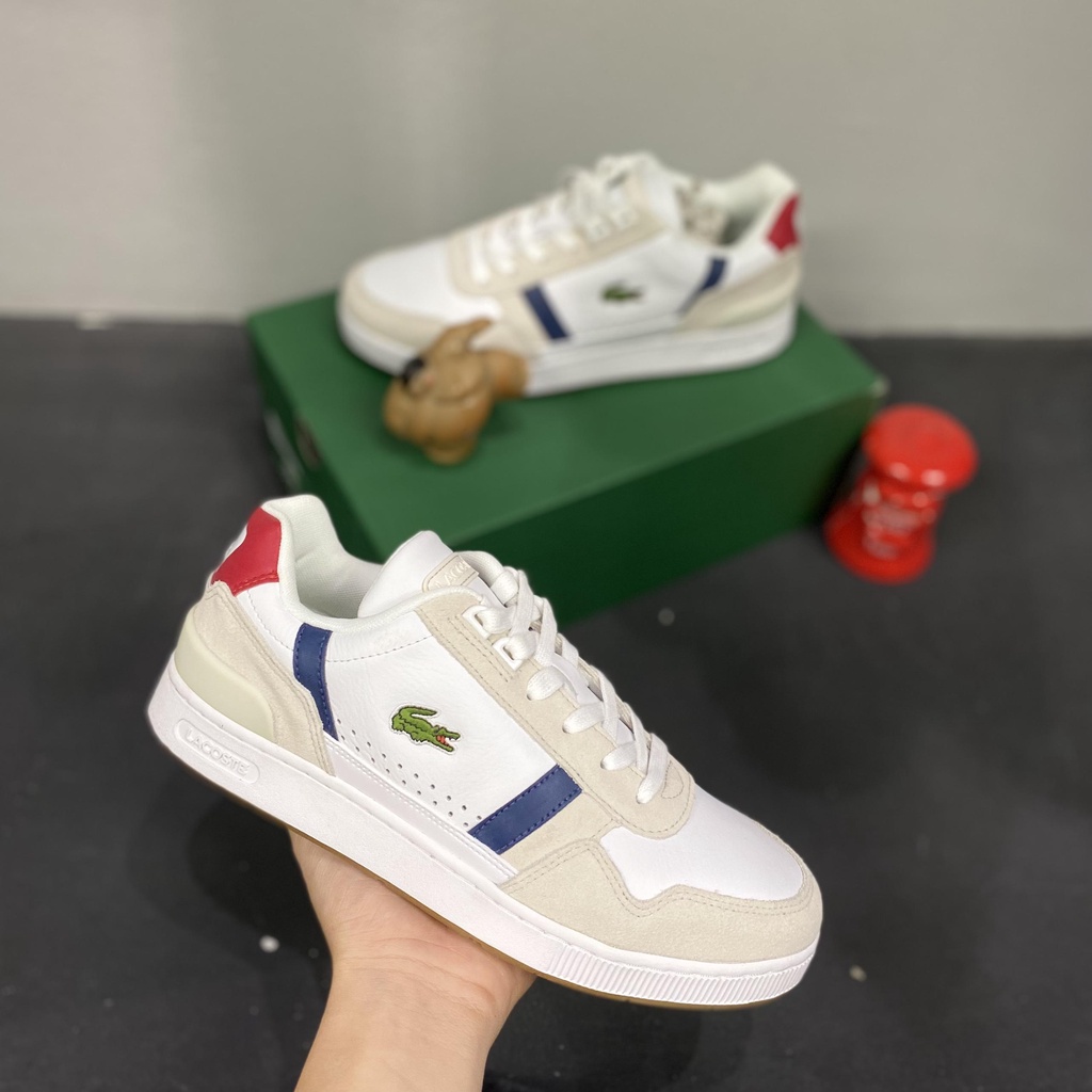 Giày Thể Thao Chính Hãng Màu Trắng / Đỏ / Xanh Navy Lacoste Sneaker 7-40SMA0048407 Sumo Authentic