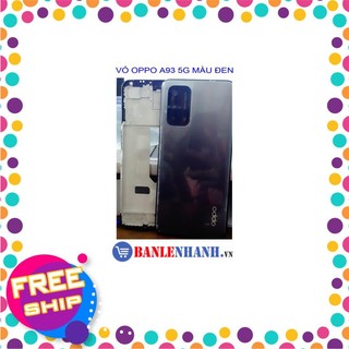 Vỏ oppo a93 5g màu đen có kính camera + khay sim