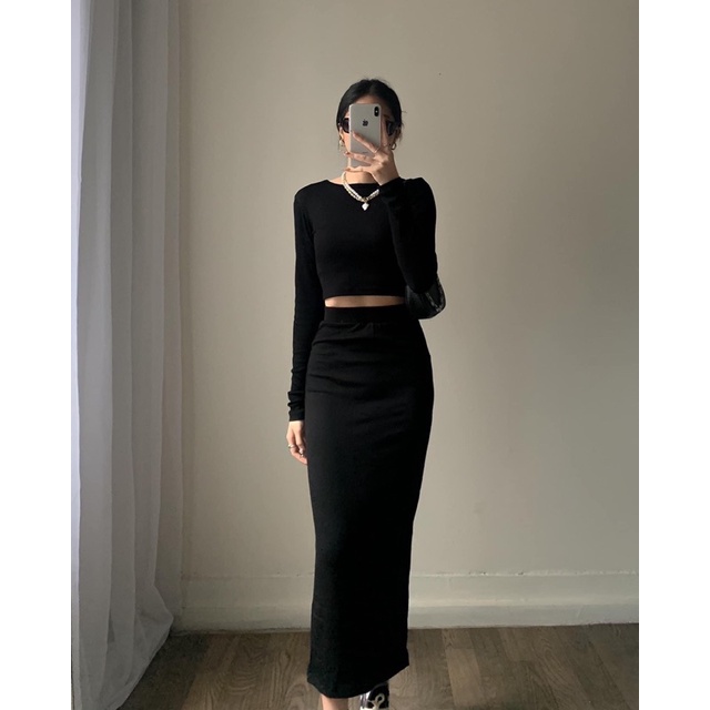 | Chang Tròn | Sét Chân Váy Áo Coptop Bigsize