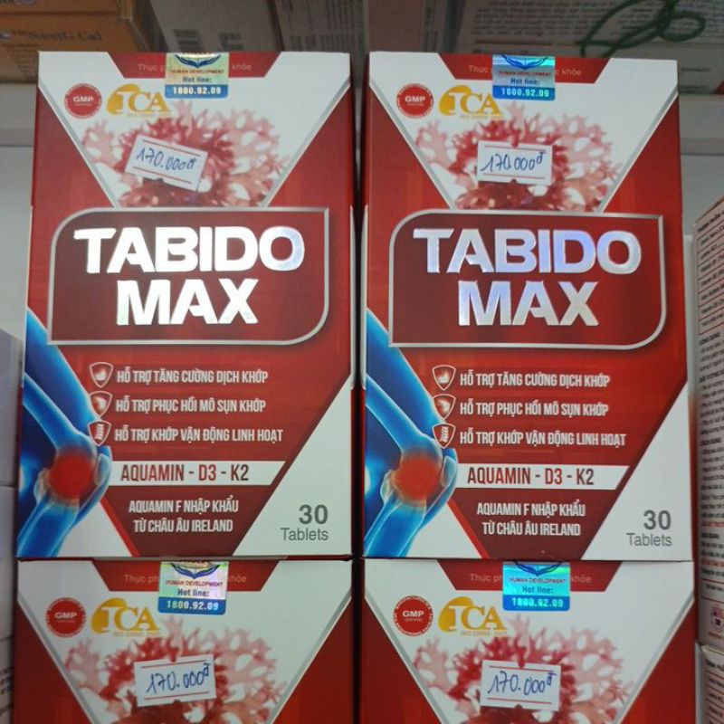 Tabido max – Viên uống hỗ trợ thoái hóa, khô khớp