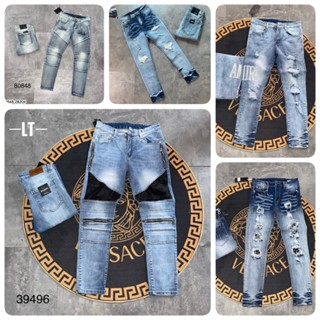  Quần jeans nam mix khoá cao cấp_Quần Amiri nam mix khoá hot hit 