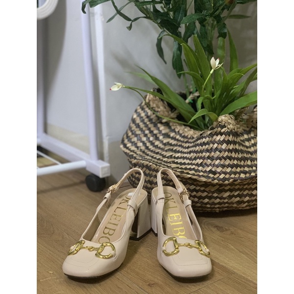 Giày nữ gót vuông 5p