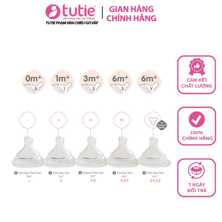 Hegen - Núm ti Hegen mềm mại, độc đáo - Đủ size - Set 2 cái