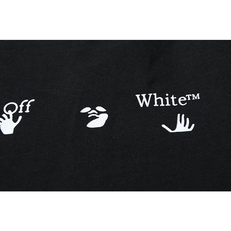 Off-white Áo Thun Ngắn Tay Chất Liệu cotton In Hình Thời Trang Dành Cho Nữ Và Nam