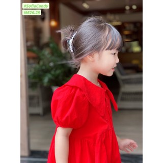 VÁY ĐỎ CÓ CỔ BẺ SOFIA