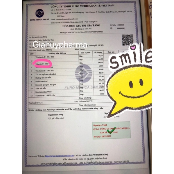 Vitamin C lọ 1000 viên