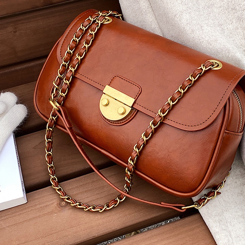 Ielgy Túi Đeo Vai Dây Xích Kết Cấu Chất Lượng Cao Phổ Biến Cho Nữ