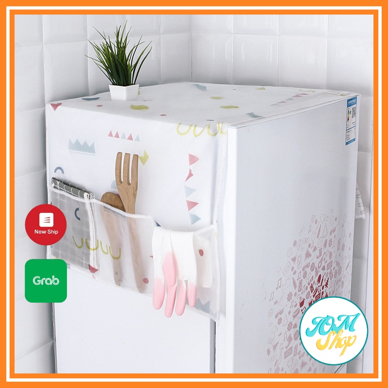 Tấm Phủ Tủ Lạnh Lò Vi Sóng Trùm Che Tủ Lạnh Chắn Bụi TOMSHOP H094