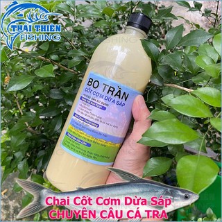 Mồi câu cá tra bo trần chai cốt cơm dừa sáp 1kg dùng câu sông tự nhiên, hồ dịch vụ