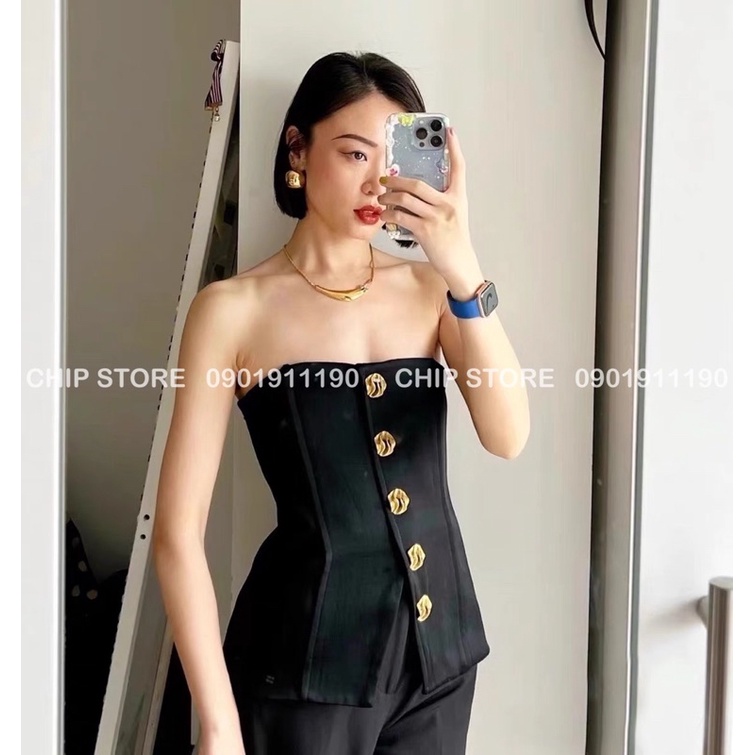 ÁO KIỂU NÚT ZARA XUẤT DƯ XỊN SANG CHẢNH