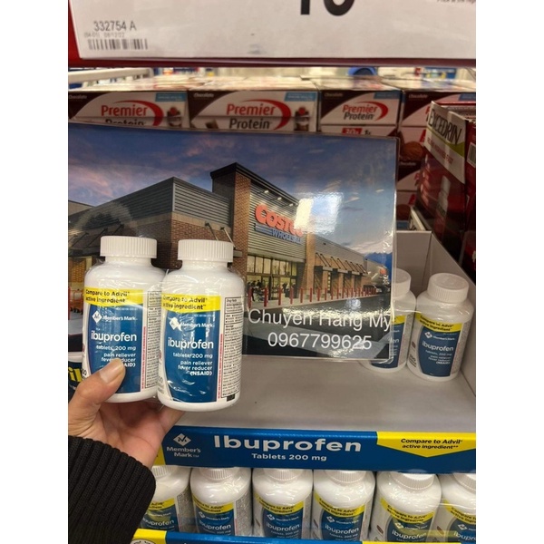 Viên uống giảm đau hạ sốt Ibuprofen Mỹ 600 viên của Mỹ
