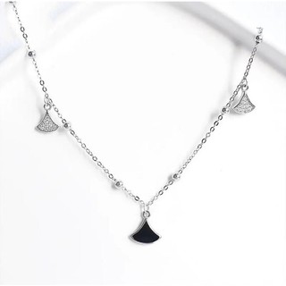 Lắc chân bạc 925 Shiny Silver, lắc chân bạc nữ gắn charm hình quạt LC04