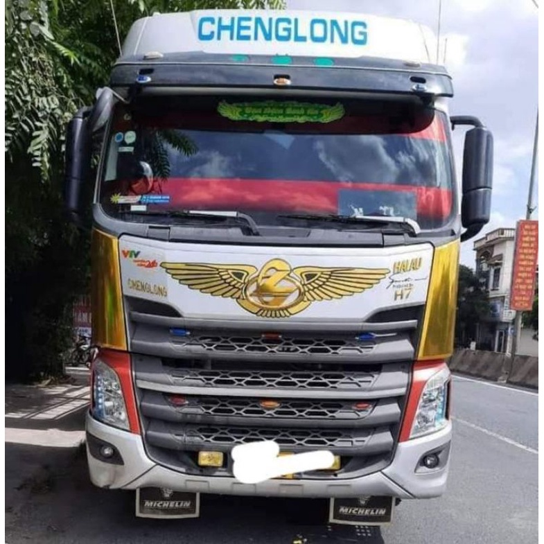 Tem cánh chim dán logo trang trí xe tải, xe Chenglong, Howo A7., Cánh chim dán ô tô tải..