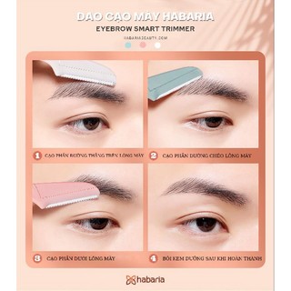 Set 3 dao cạo lông mày Habaria