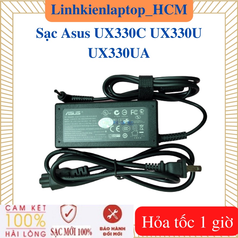 Sạc Asus UX330C UX330U UX330UA - Sạc Asus 19V - 2.37A / 3.42A - 45W / 65W chân nhỏ  vuông , chữ nhật
