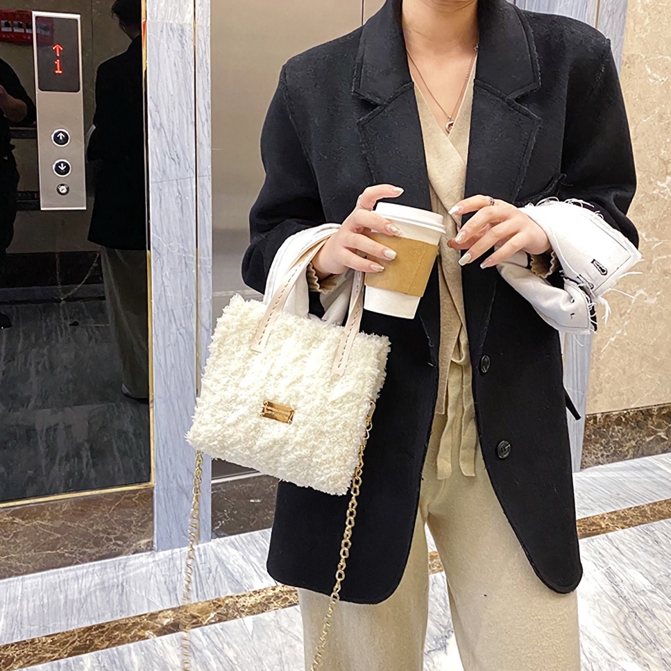 Túi xách len tự đan, túi xách tay nữ đeo chéo thời trang Hàn Quốc - Có video hướng dẫn DIY401