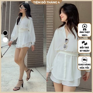 Set Nữ Quần Có Lót Chất Vải Lụa TIỆM ĐỒ THÁNG 4 SUNNY SET